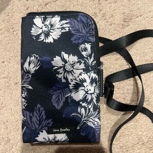 Vera Bradley Black and White Floral Crossbody